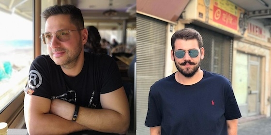 Ο Γιωργής Τζανετάκης και ο Δημήτρης Οίκου.